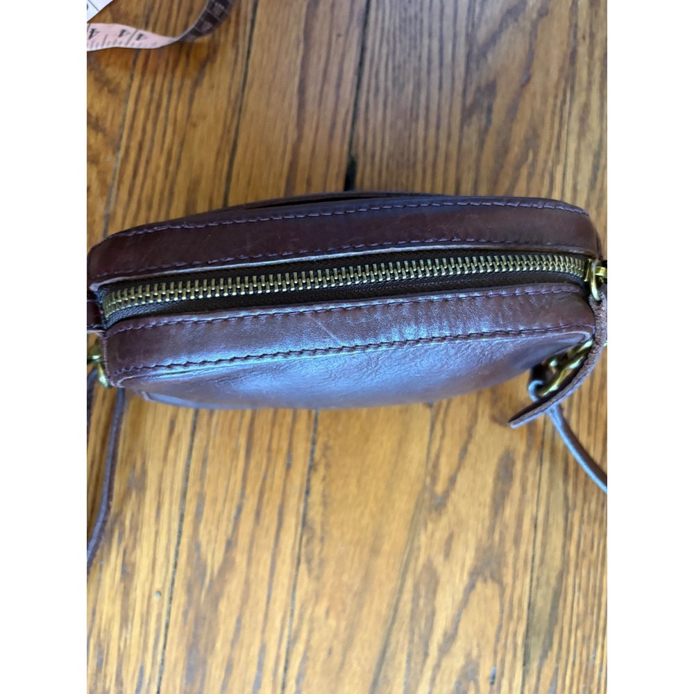 Madewell The Box Leather Carabiner Mini Crossbody Bag Espresso Bean OS - Picture 7 of 10